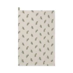Olive Linen Tea Towel -Sophie Allport olive branch teatowel cutout lin107601 ss23 high res square