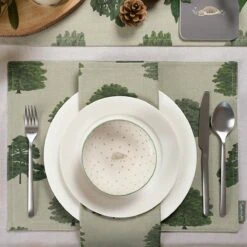 Trees Napkins (Set Of 4) -Sophie Allport parkland trees and hedgehogs place setting portrait lifestyle high res square 2ac6adb5 9856 473b 8242 f05b4182b2c4