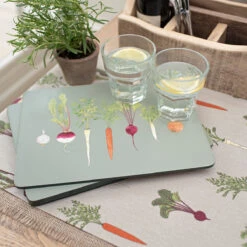 Home Grown Placemats (Set Of 4) -Sophie Allport pmc7801 all78810 home grown placemat set of 4 and table runner lifestyle high res square