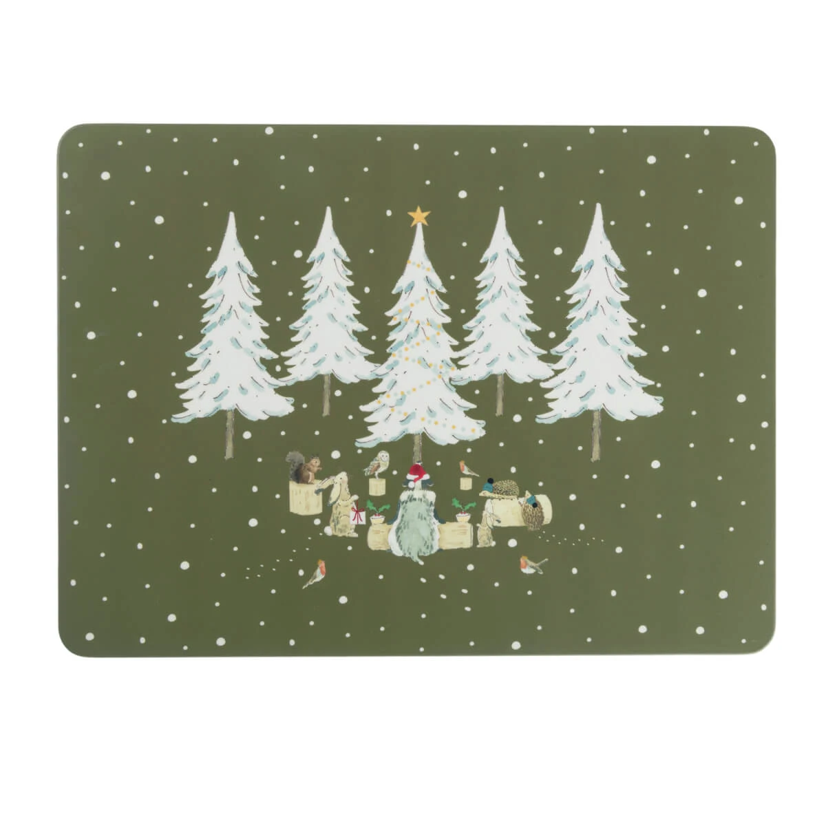 Festive Forest Placemats (Set Of 4) 1 Festive Forest Placemats (Set Of 4)