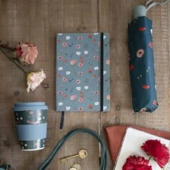 Poppy Meadow A5 Fabric Notebook -Sophie Allport poly103520 ju103510 um10328 btm10301 poppy meadow collection top down portrait lifestyle high res square 1 1 93767625 4c03 4e0d 9095 78551901e39f