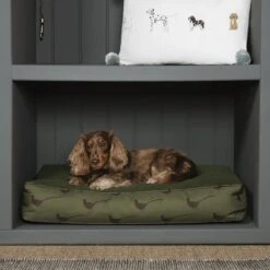 Pheasant Fleece Pet Mattress -Sophie Allport poly19750m pheasant mattress bed small lifestyle high res square