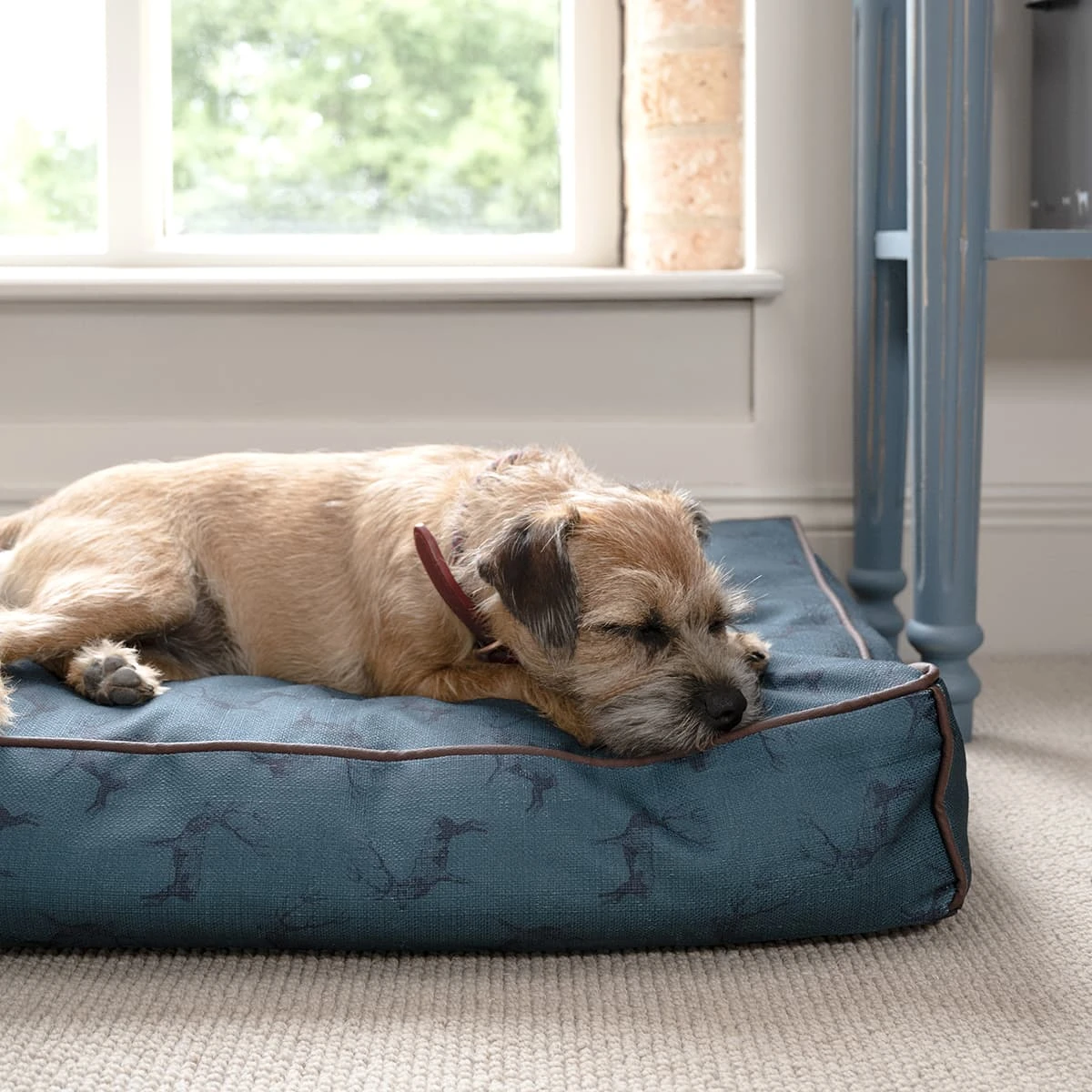 Highland Stag Teal Pet Mattress - Small 2 Highland Stag Teal Pet Mattress - Small - Image 2