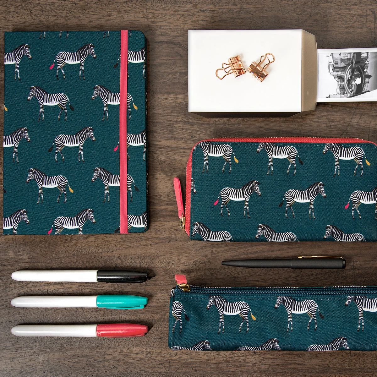 Zebra A5 Fabric Notebook 3 Zebra A5 Fabric Notebook - Image 3