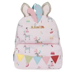 Fairground Ponies Backpack -Sophie Allport poly73520s fairground ponies backpack polyester shaped cut out personalisation high res square