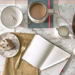 Giraffe Stoneware Small Side Plate 10 Giraffe Stoneware Small Side Plate -Sophie Allport poly77010b6 all77100 giraffe zsl b6 notebook tea towel and stoneware collection lifestyle high res square