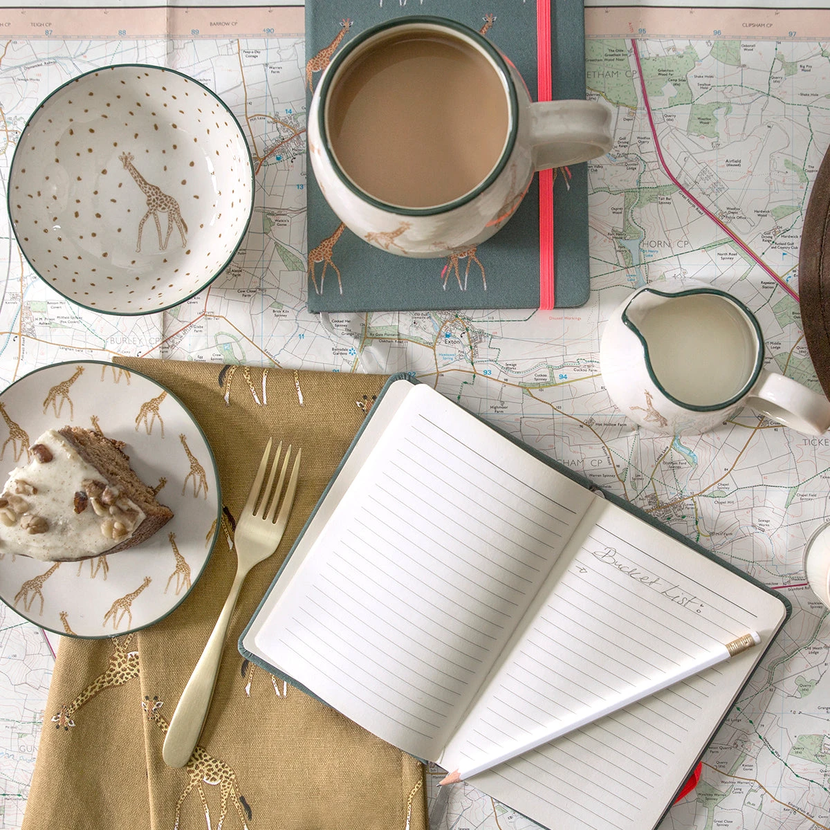 Giraffe Stoneware Small Side Plate 4 Giraffe Stoneware Small Side Plate - Image 4