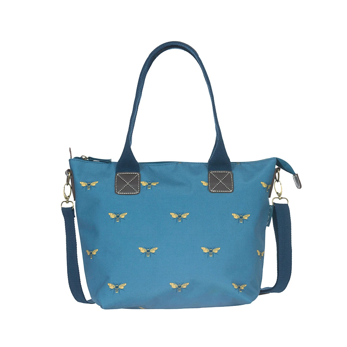 Bees Teal Mini Oundle Bag 1 Bees Teal Mini Oundle Bag