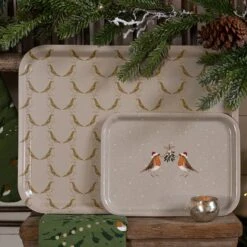 Robin Serving Tray - Small -Sophie Allport pt10126 pt10145 robin trays landscape lifestyle high res square