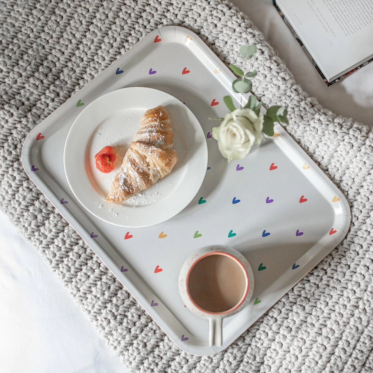 Hearts Serving Tray - Large 2 Hearts Serving Tray - Large - Image 2