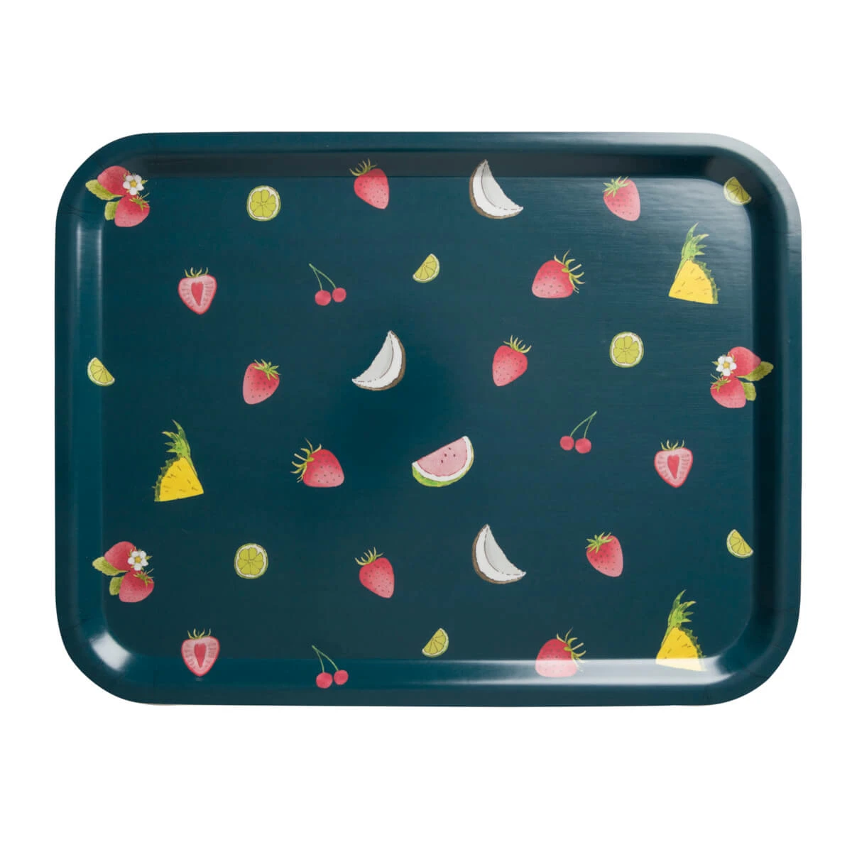 Cocktails & Strawberries Serving Tray - Large 1 Cocktails & Strawberries Serving Tray - Large