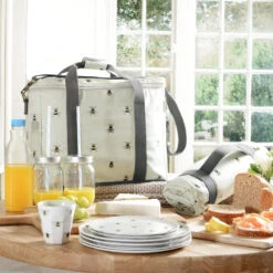 Bees Melamine Side Plate -Sophie Allport pvc36525 bees picnic bag lifestyle extended web 3 b94982bd 8c3c 447e ab05 486c93d08986