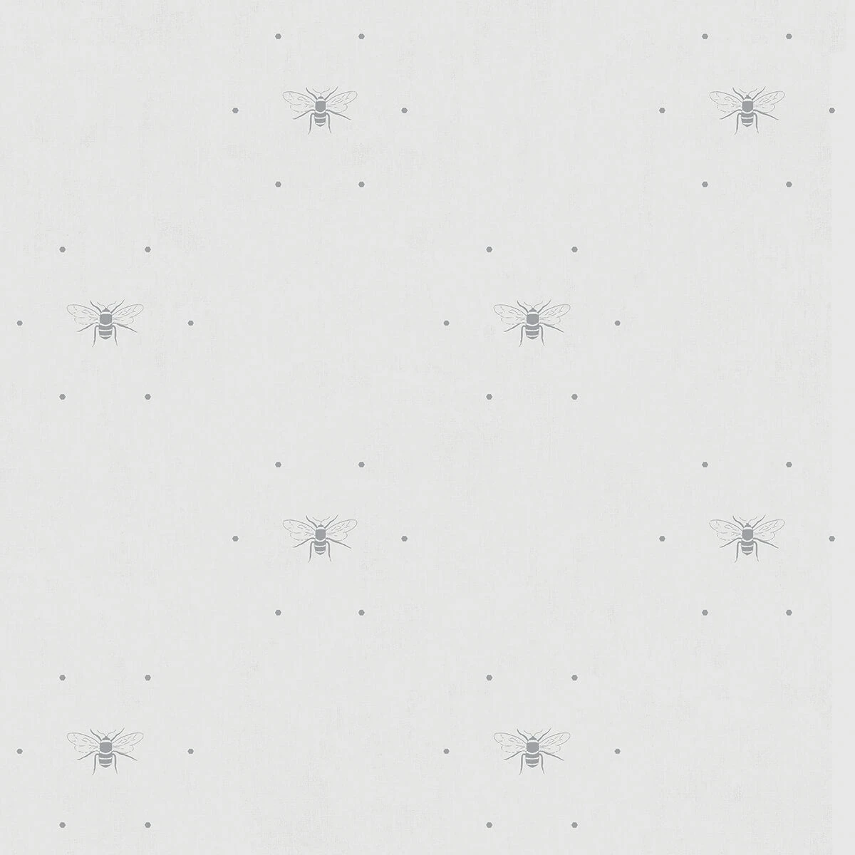 Bees Grey Made To Measure Roller Blind 2 Bees Grey Made To Measure Roller Blind - Image 2