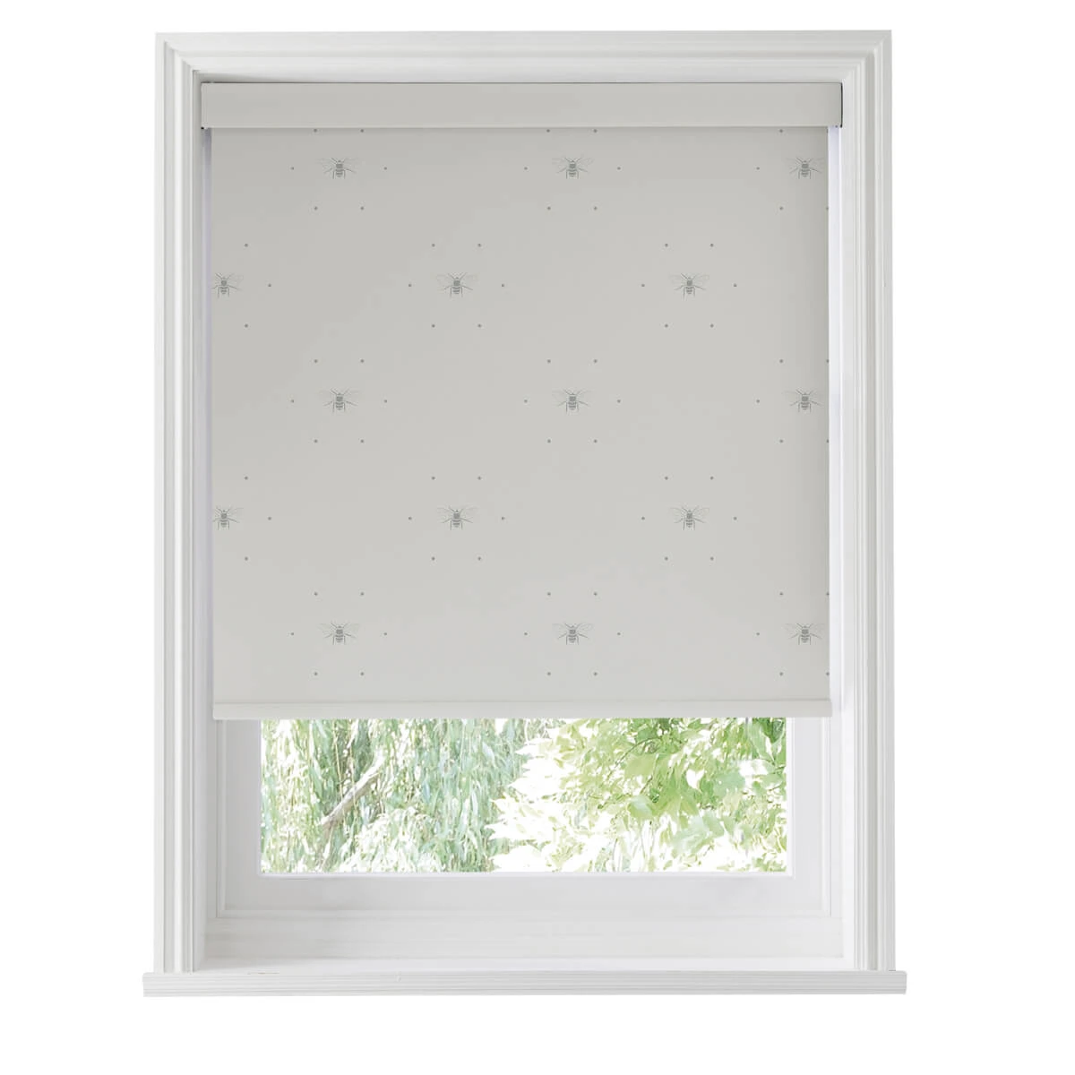 Bees Grey Made To Measure Roller Blind 4 Bees Grey Made To Measure Roller Blind - Image 4