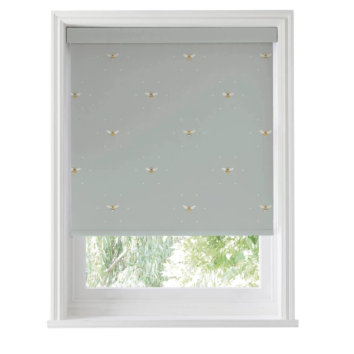 Bees Pale Slate Made To Measure Roller Blind 4 Bees Pale Slate Made To Measure Roller Blind - Image 4