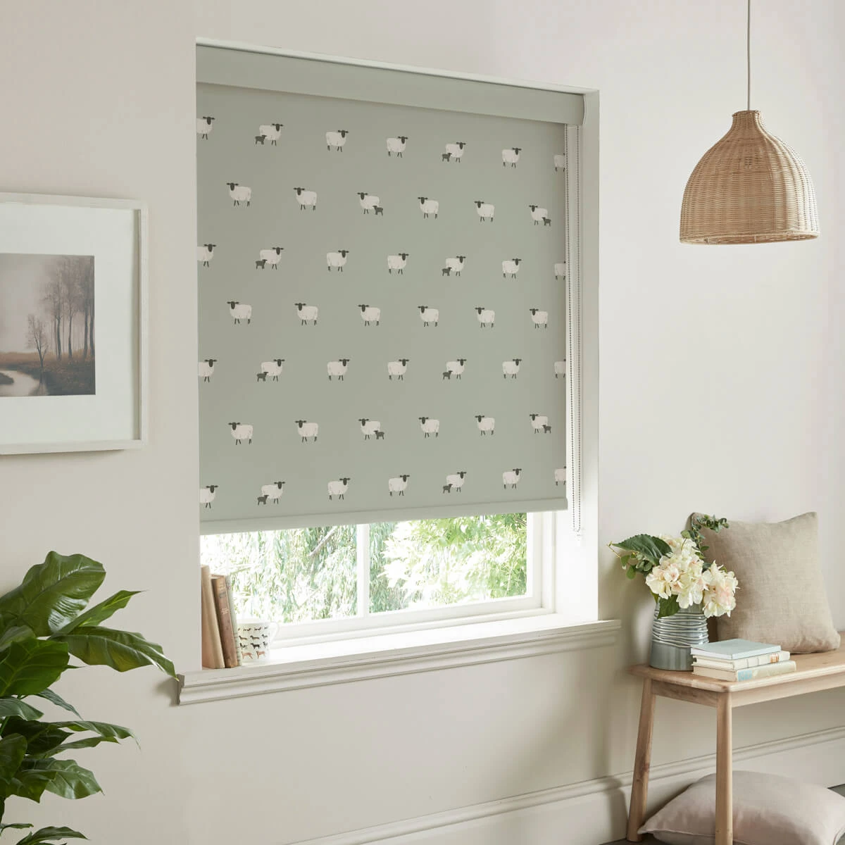 Sheep Sage Made To Measure Roller Blind 3 Sheep Sage Made To Measure Roller Blind - Image 3