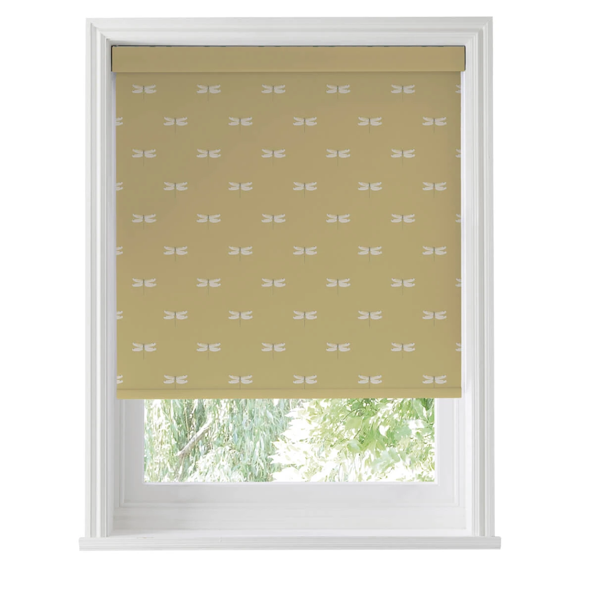 Dragonfly Deep Mustard Made To Measure Roller Blind 4 Dragonfly Deep Mustard Made To Measure Roller Blind - Image 4