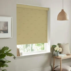Dragonfly Ochre Made To Measure Roller Blind -Sophie Allport rlb57om2m dragonfly ochre vector roller blind made to measure lifestyle 2 high res square