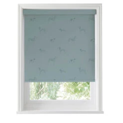 Fetch Teal Made To Measure Roller Blind -Sophie Allport rlb72tm2m fetch teal vector roller blind made to measure cut out high res square