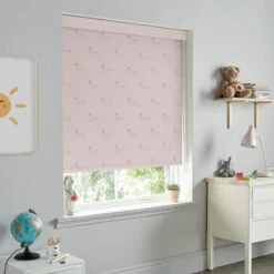 Fairground Ponies Blush Made To Measure Roller Blind -Sophie Allport rlb73bm2m fairground ponies blush vector roller blind made to measure lifestyle 2 high res square