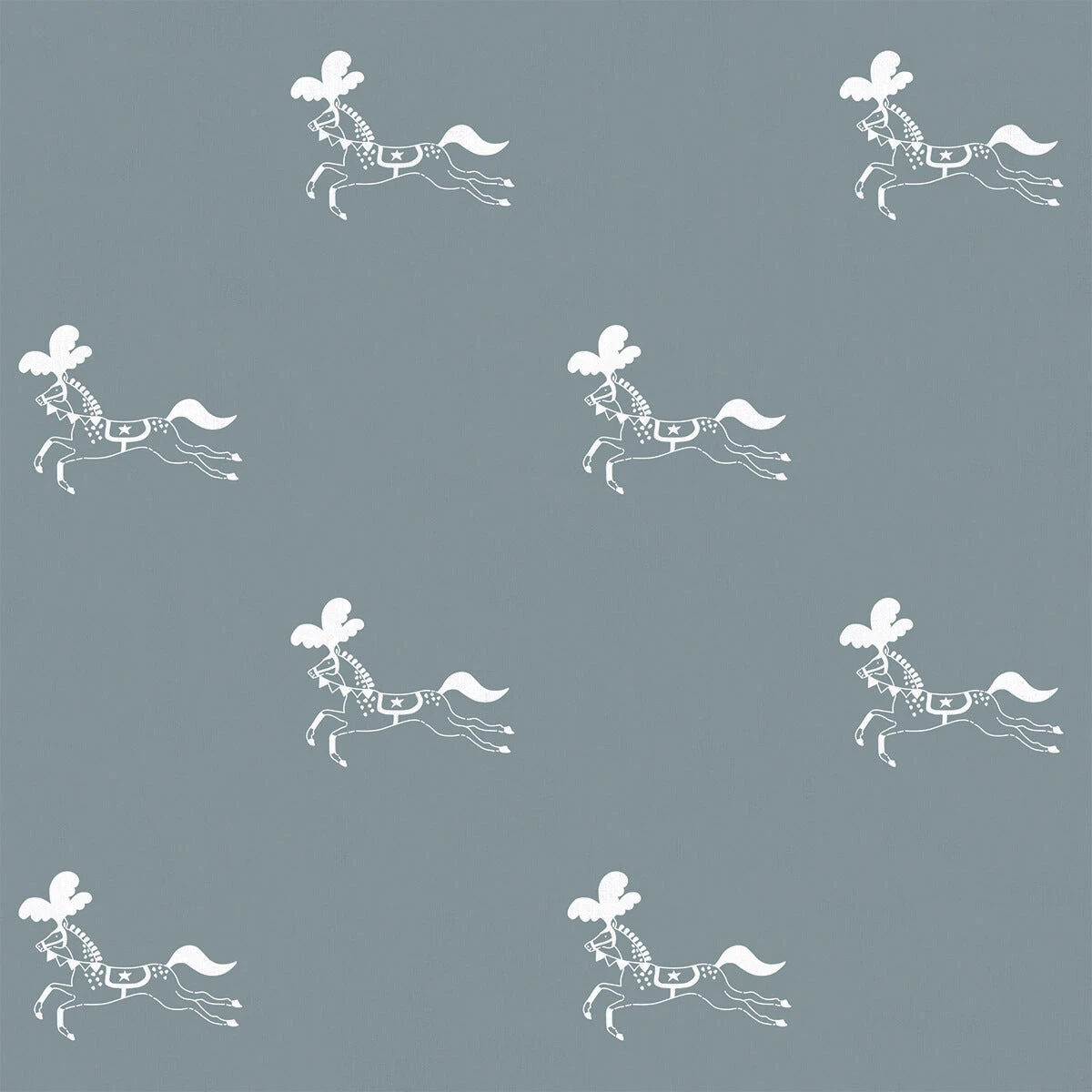 Fairground Ponies Teal Made To Measure Roller Blind 2 Fairground Ponies Teal Made To Measure Roller Blind - Image 2