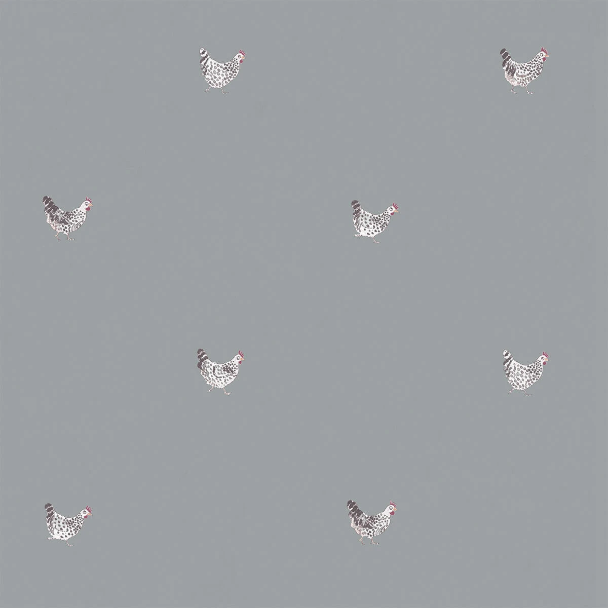 Chicken Pale Sage Blue Made To Measure Roller Blind 2 Chicken Pale Sage Blue Made To Measure Roller Blind - Image 2