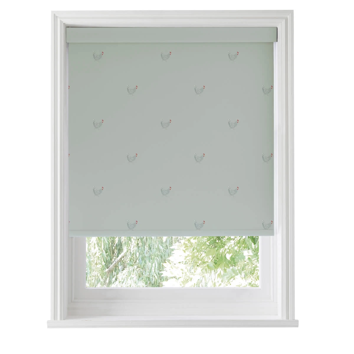Chicken Sage Grey Made To Measure Roller Blind 4 Chicken Sage Grey Made To Measure Roller Blind - Image 4