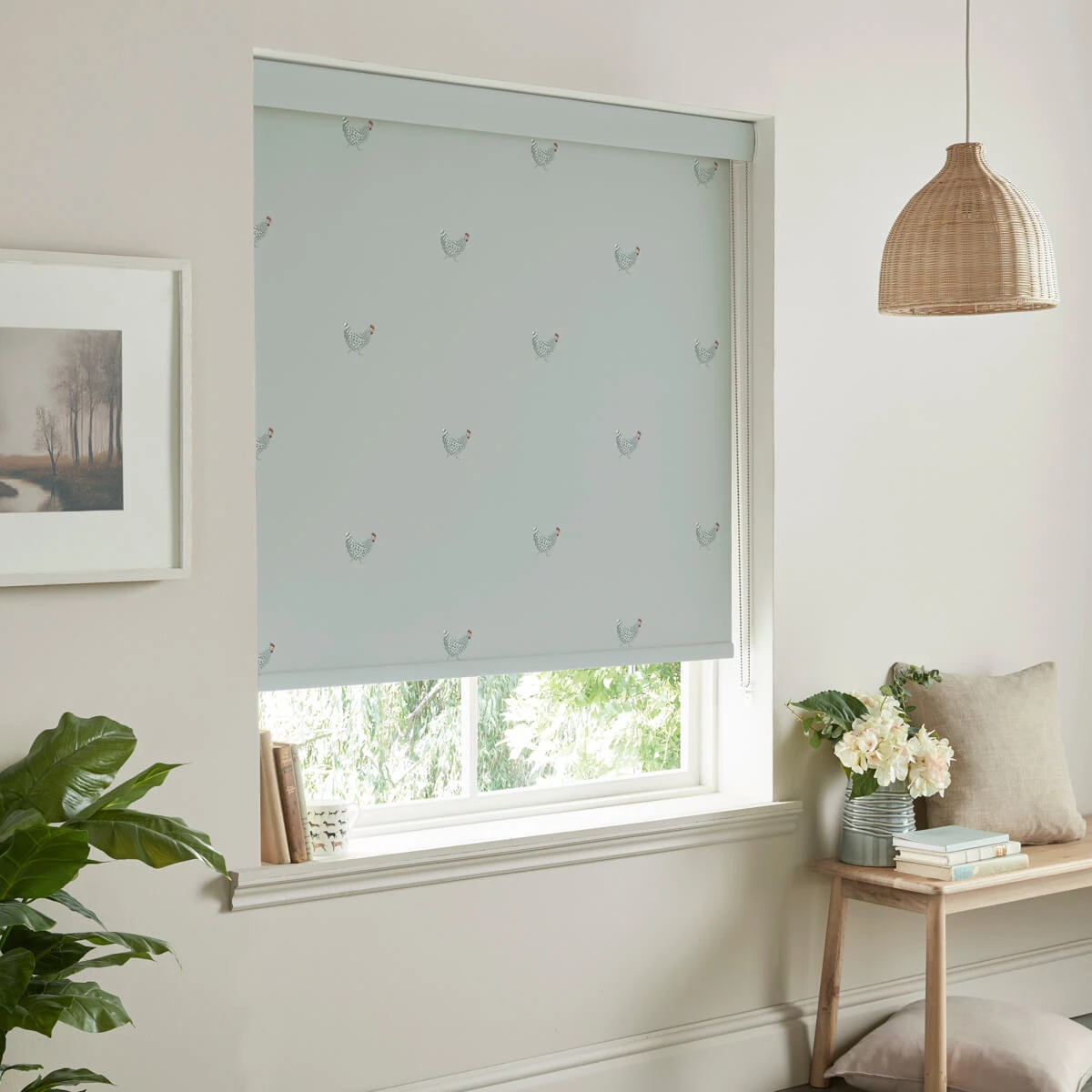 Chicken Sage Grey Made To Measure Roller Blind 3 Chicken Sage Grey Made To Measure Roller Blind - Image 3