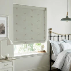 Zebra Sage Grey Made To Measure Roman Blind 6 Zebra Sage Grey Made To Measure Roman Blind -Sophie Allport rmb67sgm2m zebra sage grey artwork roman blind made to measure lifestyle 2 high res square