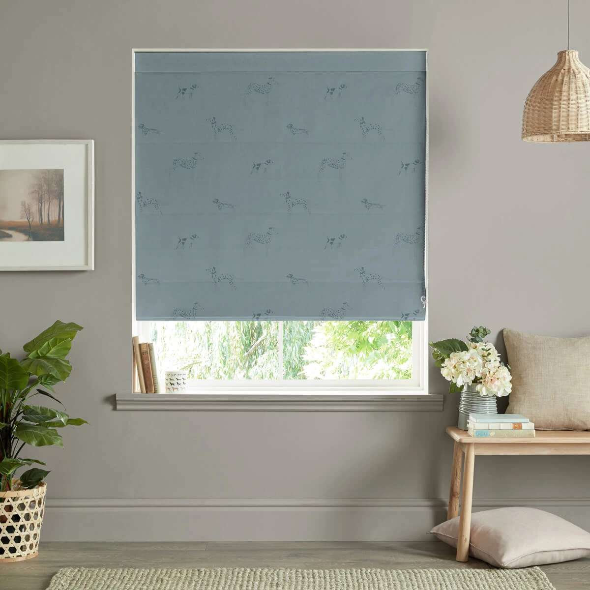 Fetch Teal Made To Measure Roman Blind 1 Fetch Teal Made To Measure Roman Blind