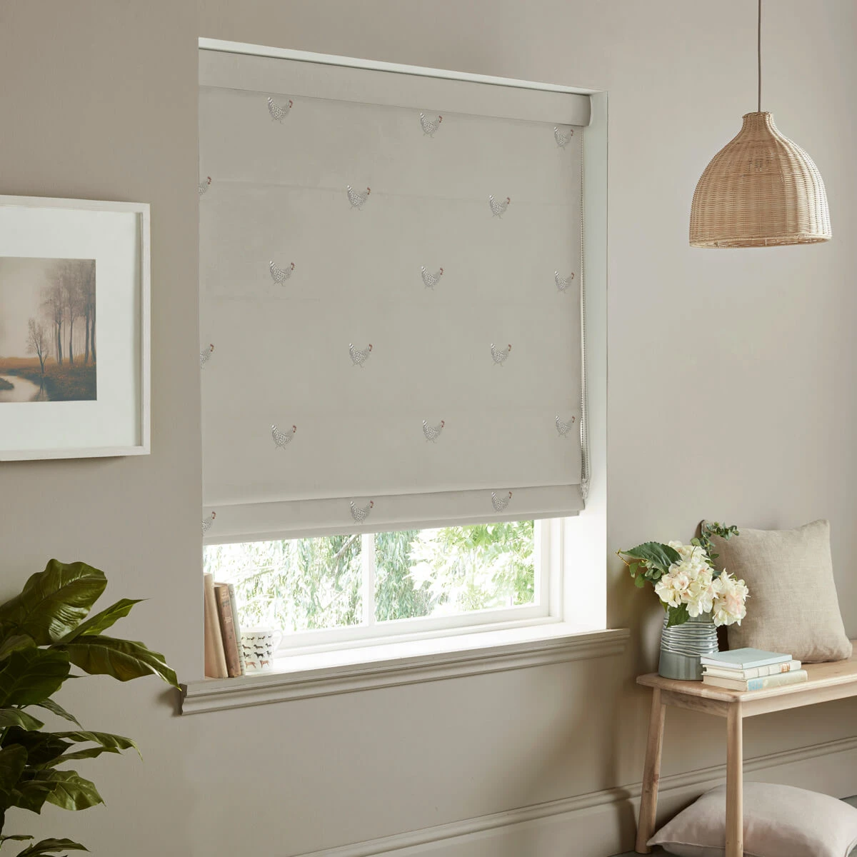 Chicken Natural Made To Measure Roman Blind 4 Chicken Natural Made To Measure Roman Blind - Image 4