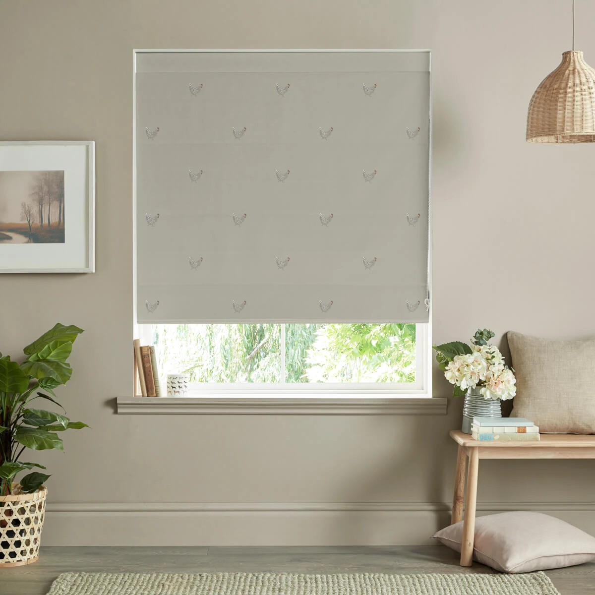 Chicken Natural Made To Measure Roman Blind 1 Chicken Natural Made To Measure Roman Blind