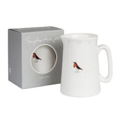 Robin & Mistletoe Jug -Sophie Allport robin and mistletoe jug with box web image 23861930 d268 42ec 92a0 43de1957e66e
