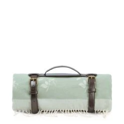 Rose Woven Picnic Blanket -Sophie Allport roses knitted picnic blanket cutout kpb106145 ss23 square