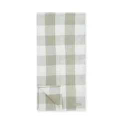 Sage Green Gingham Linen Table Runner 5 Sage Green Gingham Linen Table Runner -Sophie Allport sage gingham linen table runner cutout linwos810 ss23 high res square