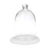 Glass Cloche With Wooden Base