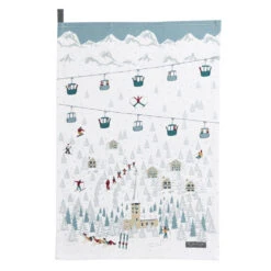 Skiing Tea Towel (Set Of 2) -Sophie Allport skiing scene tea towel cut out web 61341200 a5db 4677 88ec 8b9313272724