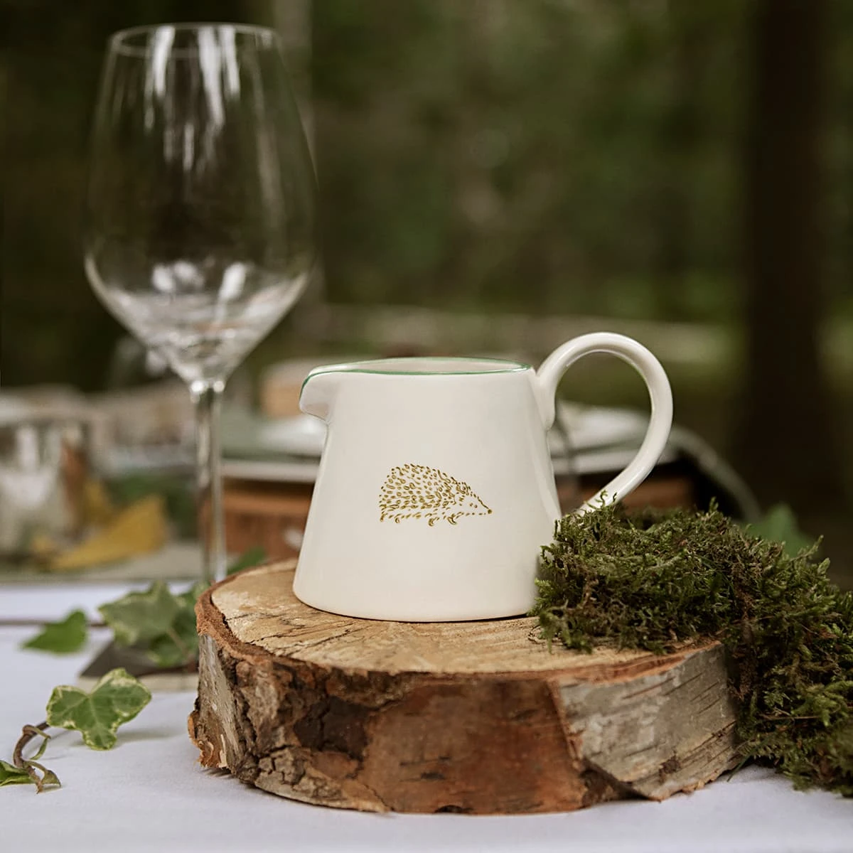 Hedgehogs Mini Stoneware Jug 2 Hedgehogs Mini Stoneware Jug - Image 2