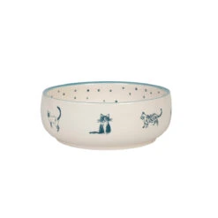 Stoneware Cat Bowl