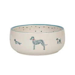 Fetch Stoneware Dog Bowl 10 Fetch Stoneware Dog Bowl -Sophie Allport spb72m fetch stoneware patterned pet bowl medium cut out high res square