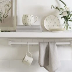 Chicken Stoneware Mug -Sophie Allport spm8 smj8 ssp8 chicken stoneware mug patterned mini jug and side plate lifestyle high res square