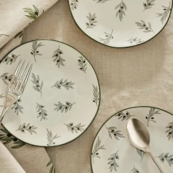 Olive Stoneware Small Side Plate 2 Olive Stoneware Small Side Plate - Image 2