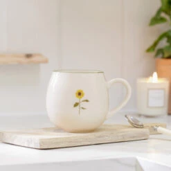 Sunflower Stoneware Mug