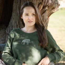 Elephant Ladies Sweatshirt -Sophie Allport ssl54m elephant zsl sweatshirt ladies medium lifestyle high res square