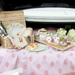 Strawberries Melamine Beaker -Sophie Allport strawberries car picnic lifestyle melamine collection napkins high res square jpg 1f8a0f19 2e44 4797 aa7c 6ce284a90a4d