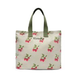 Strawberries Everyday Bag 9 Strawberries Everyday Bag -Sophie Allport strawberries everyday bag cutout personalised all97540 ss23 square