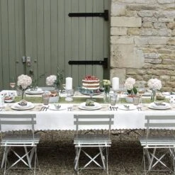 Strawberries Table Runner -Sophie Allport strawberries table setting 2 lifestyle high res square 1