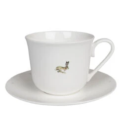 Hare Teacup & Saucer 15 Hare Teacup & Saucer -Sophie Allport tcha02 hare large tea cup and saucer cut out high res web image 2