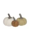 Pumpkin Felt Table Decorations (Set Of 3)