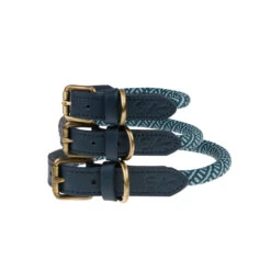 Teal Rope Collar -Sophie Allport vprc05m teal collar rope medium 3 cut out high res square